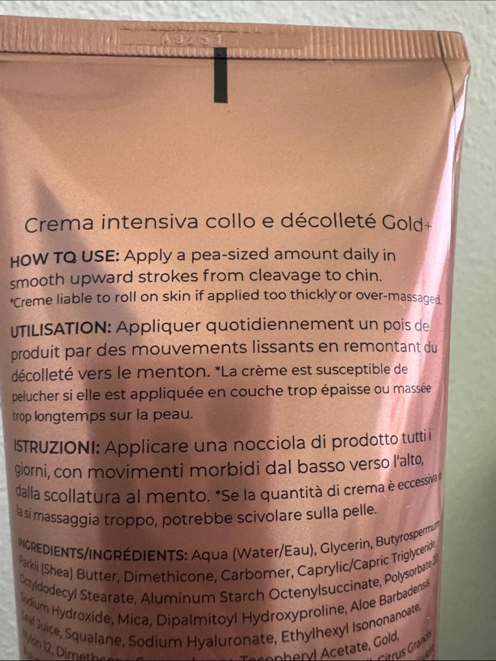 PRAI Beauty Ageless Throat & Décolletage Creme Intensive Gold+ New
